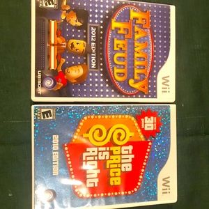 Bundle of 2 Wii games Family Fued & Price is right
